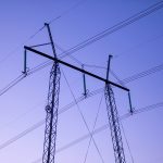 a couple of power lines that are next to each other