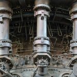 a close-up of some pipes